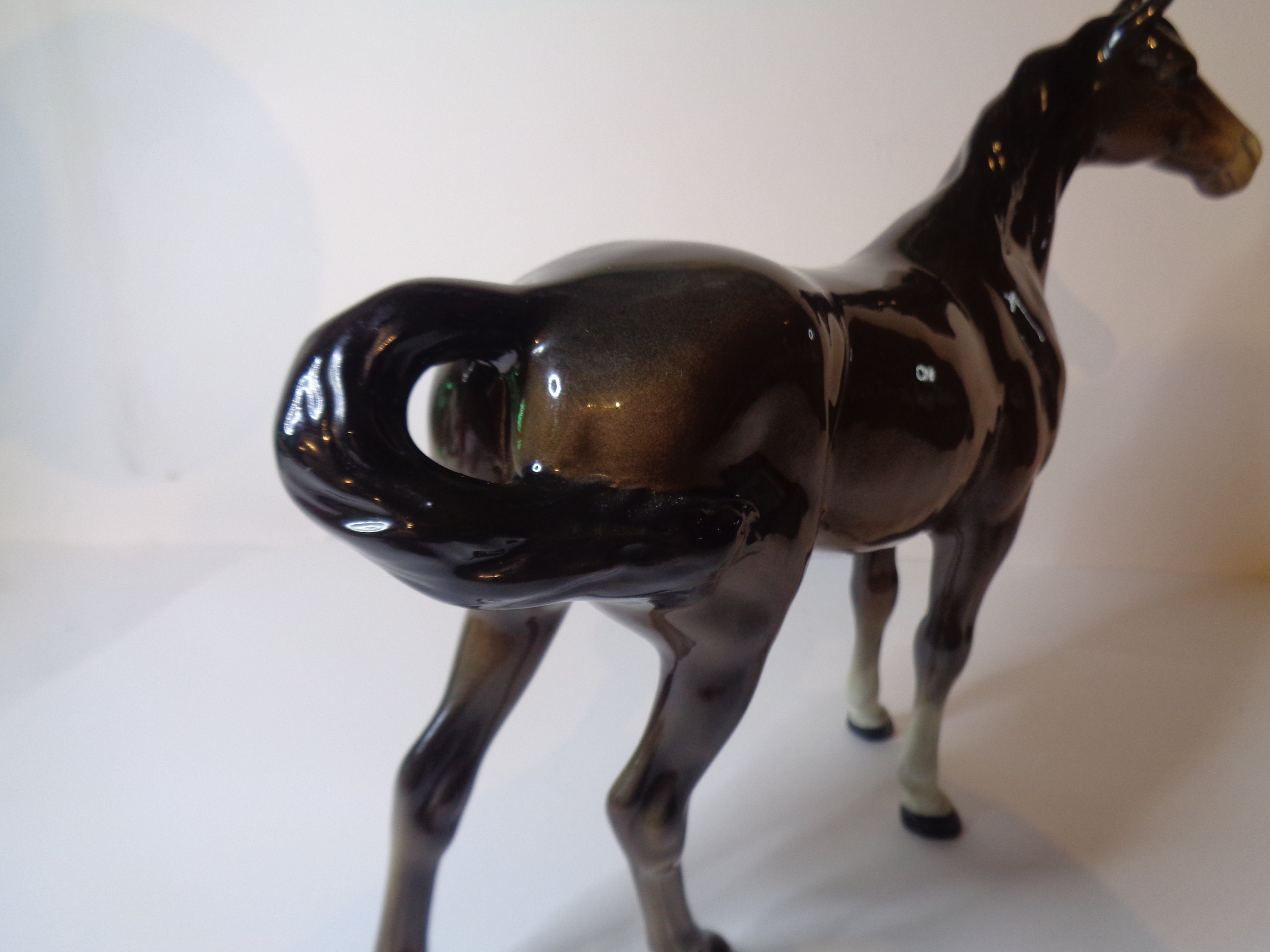 Beswick Horse Swish Tail First Version Gloss Brown No 1182 - Etsy