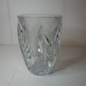 Jarrón de cristal tallado art déco HEAVY