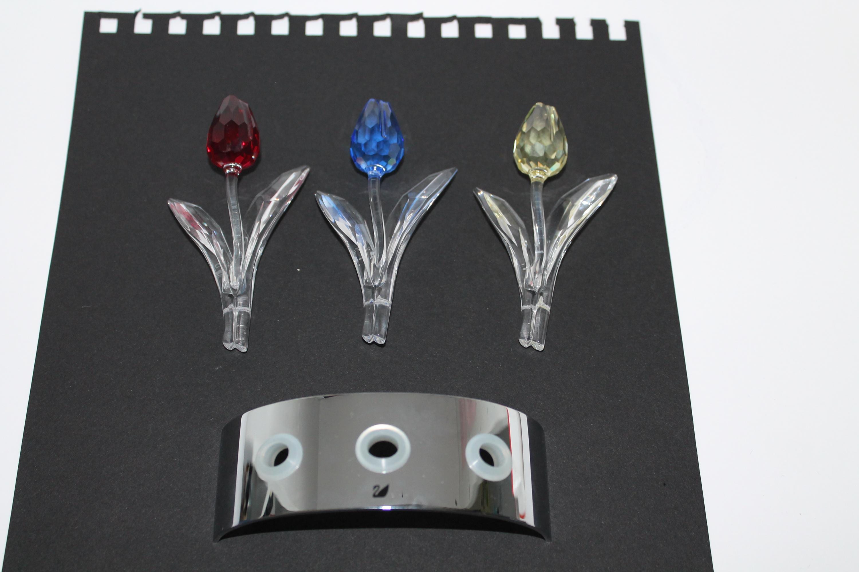 史上最も激安 Tulips Swarovski 3 of Set With Etsy - Stand 小物入れ