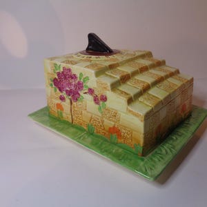 Beswick Sundial Butter Dish 1937 as purchased by Queen Mary