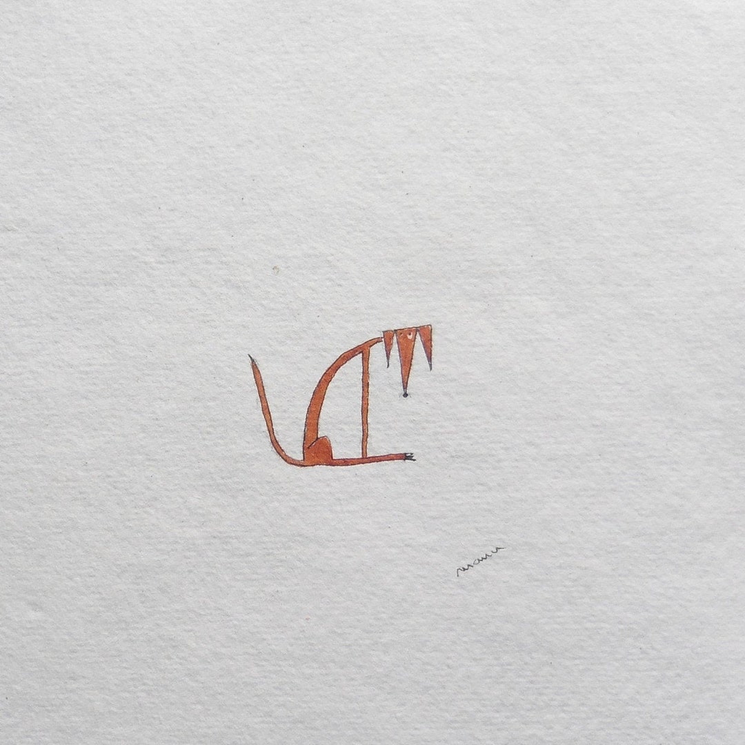 Mutt. Original Watercolor. Woman Labyrinth. Manu. - Etsy