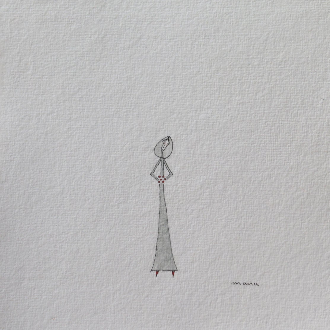 Bride. Original watercolor. labyrinthwoman. manu.