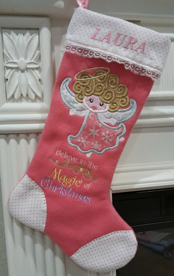 little girl christmas stocking