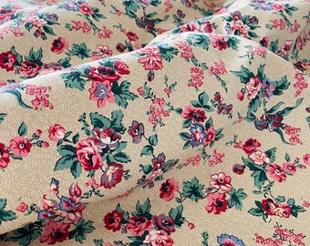 Laura Ashley Vintage Floral Cotton Fabric: Hazel Cottage