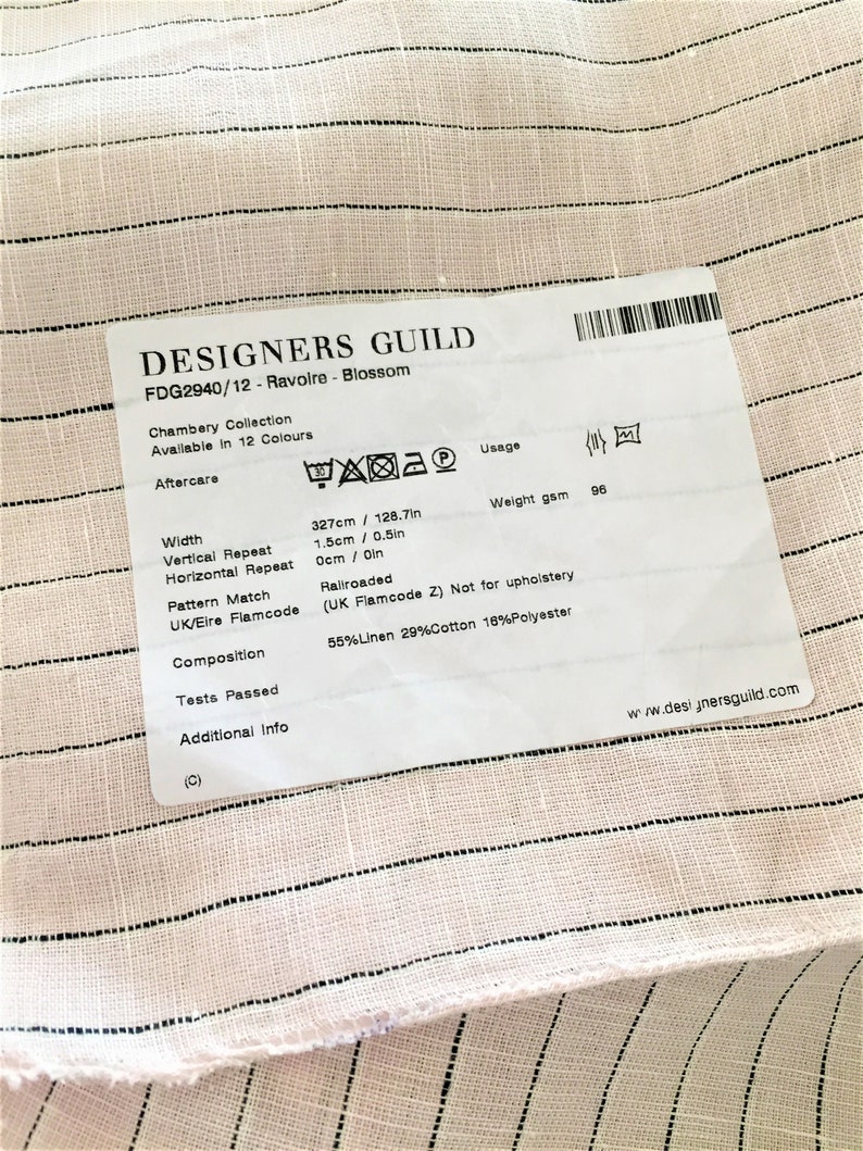 Designers Guild Ravoire Linen Blend Voile Fabric image 4