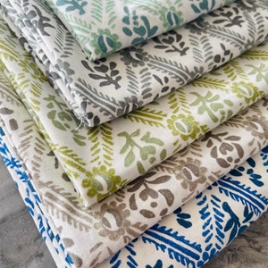 Designers Guild St John Street Fabric Remnant: Trellis Cotton Home Fabric