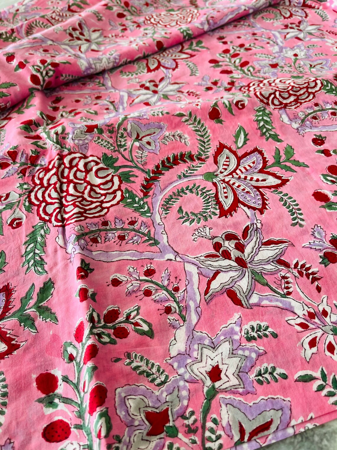 The Prettiest Block Print Fabrics Exclusive Designs Etsy UK