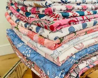 The Prettiest Block Print Fabrics - Exclusive designs