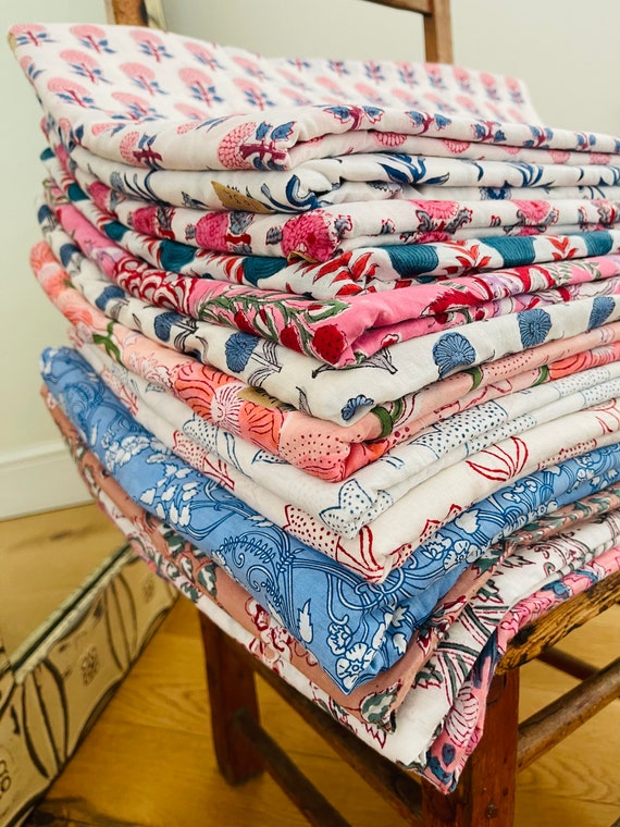 The Prettiest Block Print Fabrics - Exclusive designs