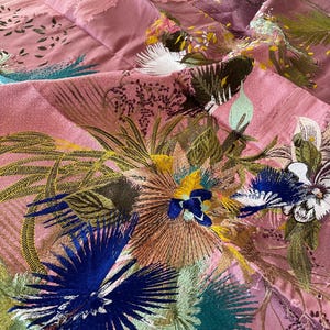 Stunning Christian Lacroix Embroidered fabric - Oiseau Fleur Bourgeon