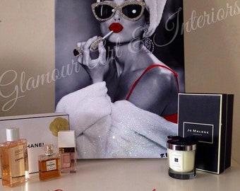 Louis Vuitton Art print “Glam Spa Star” Audrey Hepburn 16x24 Framed Oliver  Gal