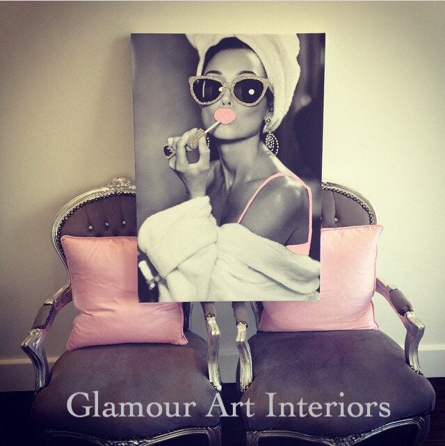 Oliver Gal, Accents, Louis Vuitton Lv Art Print Glam Spa Star Audrey  Hepburn 6x24 By Oliver Gal