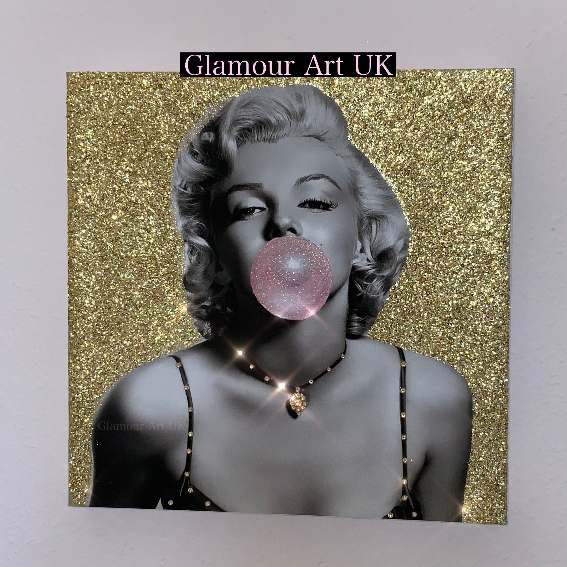 Marilyn Monroe Gold Glam Wall Art 