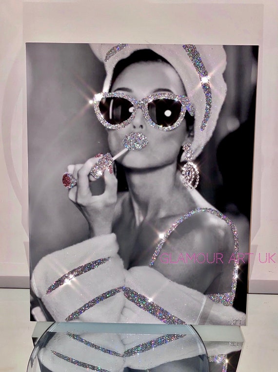 Glitter canvas deals