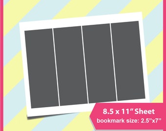 bookmark template etsy bookmark template word