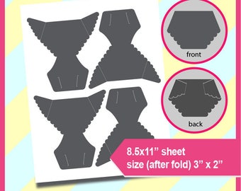 Diaper Card Svg Etsy