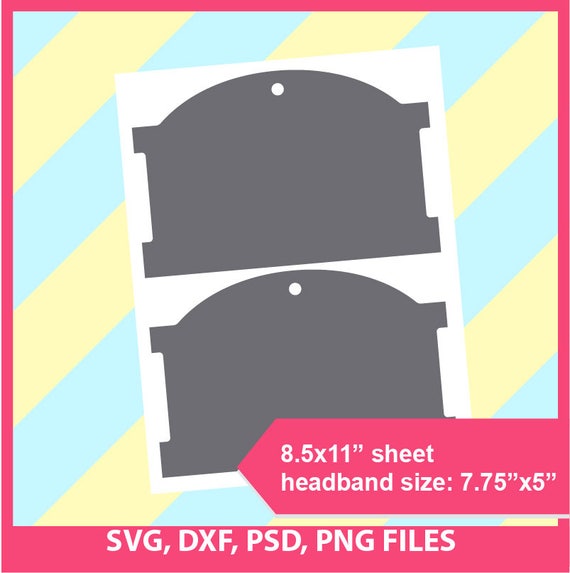 Headband Card Template Instant Download Microsoft word doc Etsy