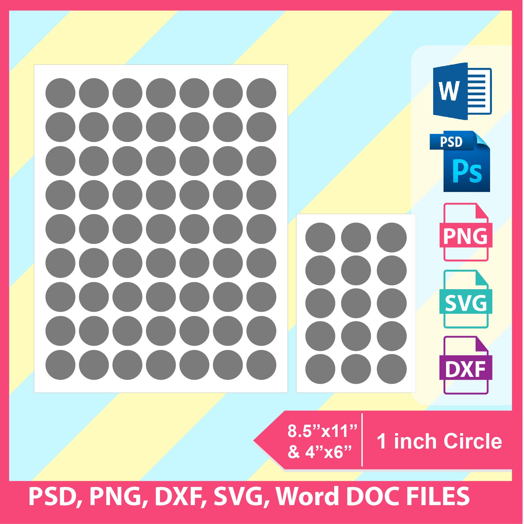 1 circle Template 1 inch circle template PSD PNG SVG Etsy 1 circle Template 1 inch circle template PSD PNG SVG Etsy