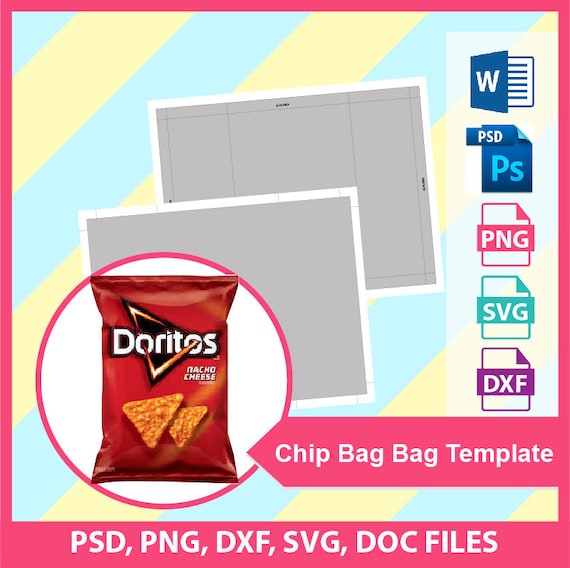 Chip Bag Template For Cricut Chip Bag Template For Cricut
