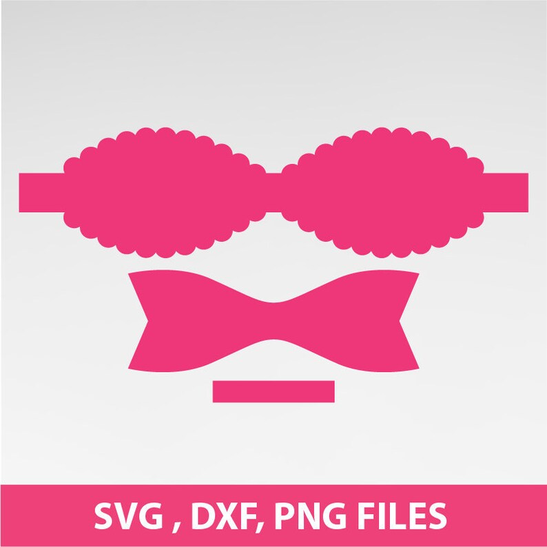 Download Hair Bow Template Bow Svg Scalloped Bow SVG large 3D Bow ...