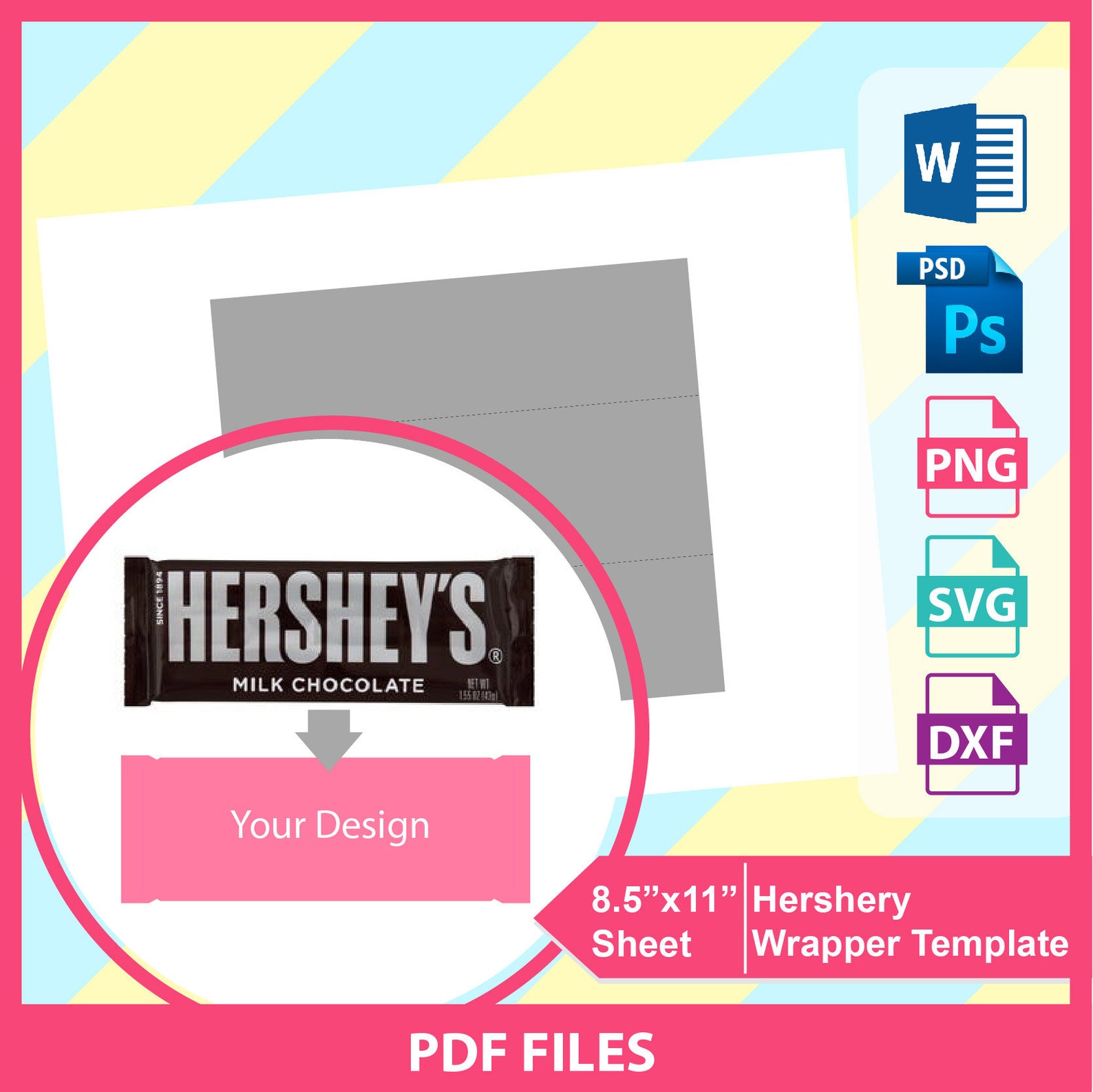 hershey candy bar wrapper template for word hershey candy bar wrapper template for word