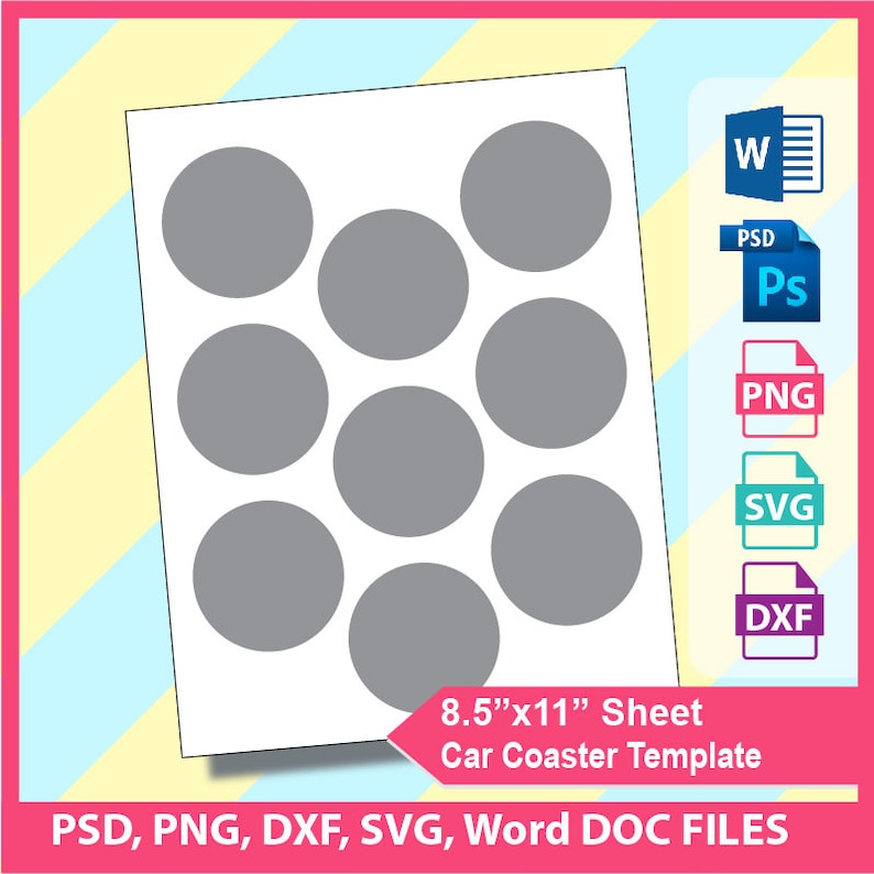 Download Car Coaster Template | TUTORE.ORG - Master of Documents