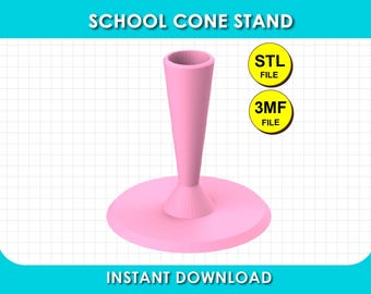 Schulkegelständer, Schulkegelhalter, STL-, 3MF-Datei, sofortiger Download