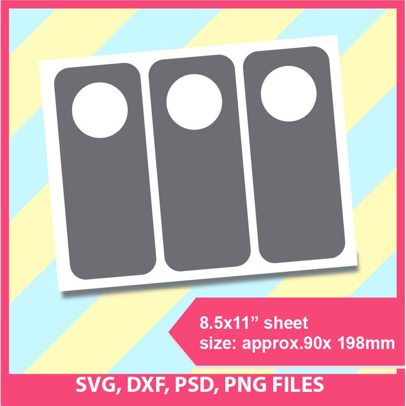 Download Instant Download door hanger Template PSD PNG SVG Dxf | Etsy