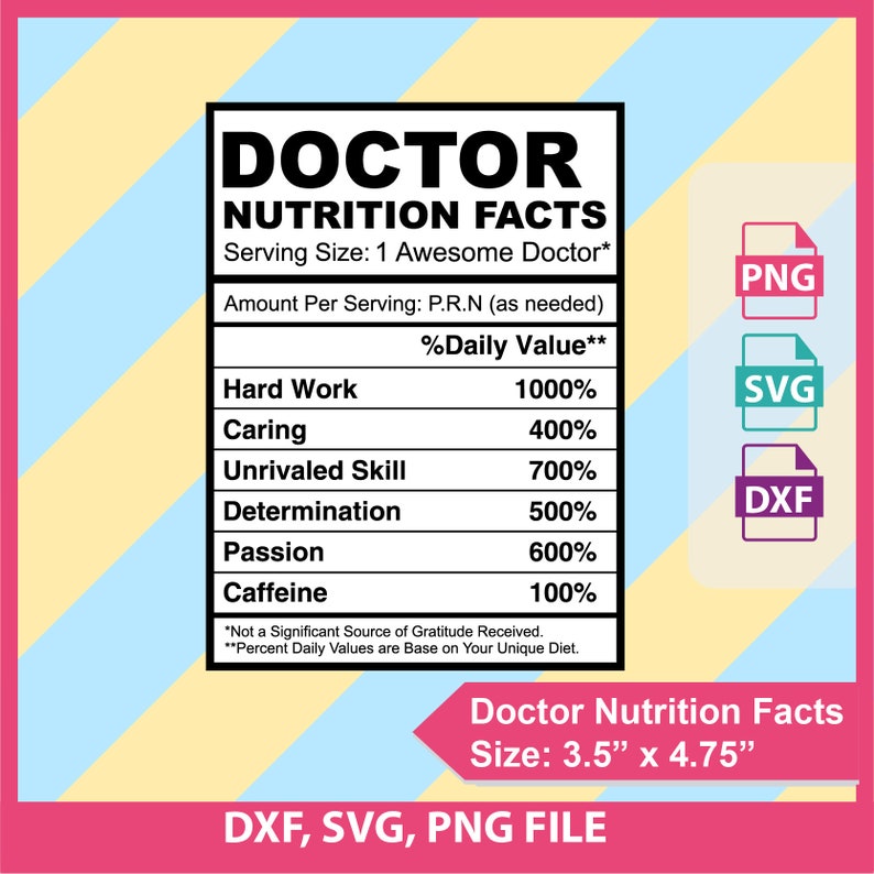 Doctor Nutrition Facts Nutrition Facts Template SVG PNG ...