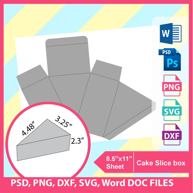 Free Free Cake Slice Box Svg 130 SVG PNG EPS DXF File
