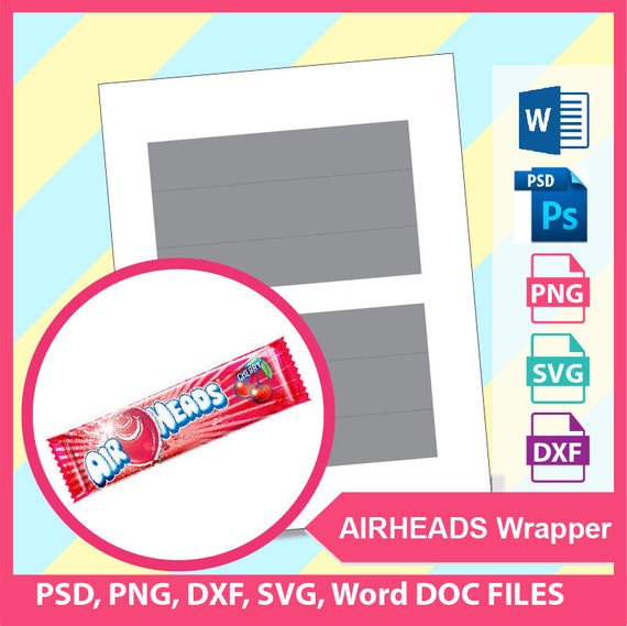 Download 0 55oz Airheads Wrapper Template Blank Template Air Heads Etsy