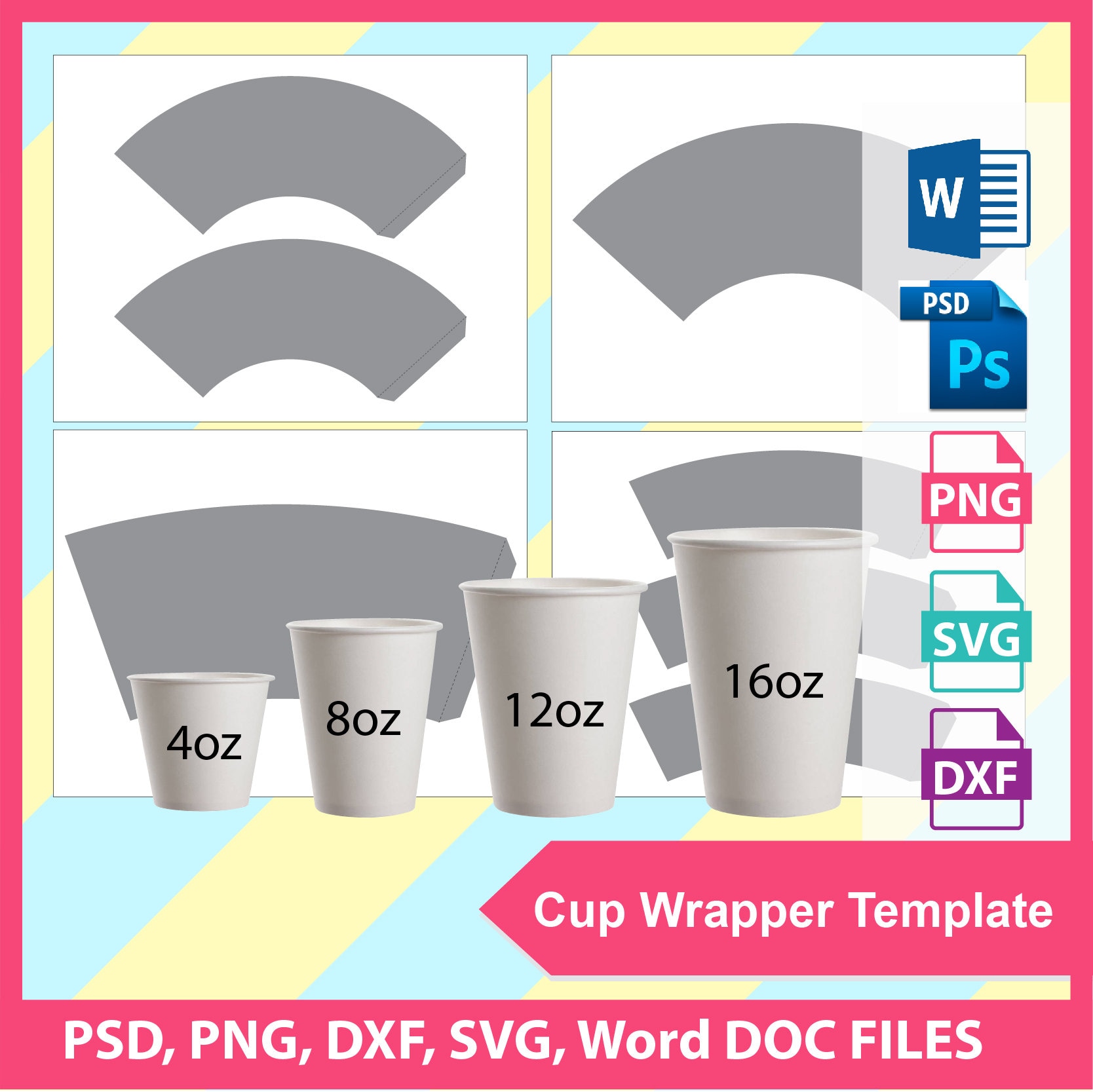 Через cup cut. Шаблоны Cup Cup. Paper Cup Template. A Cup of шаблон. Paper Cup Size.