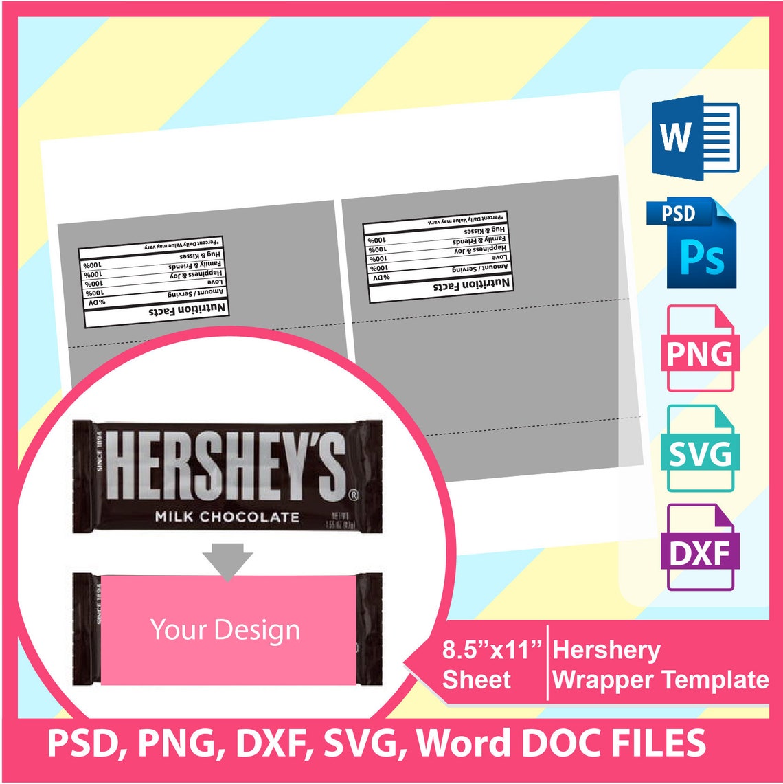 free hershey candy bar wrapper template for word free hershey candy bar wrapper template for word