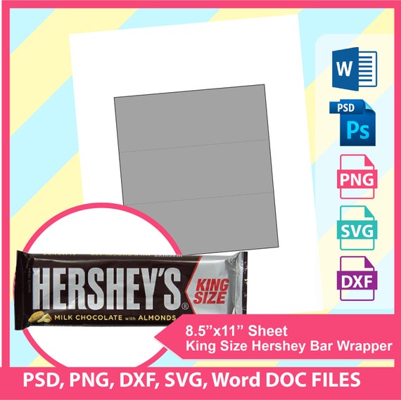 Full Size Candy Bar Wrapper Template from i.etsystatic.com