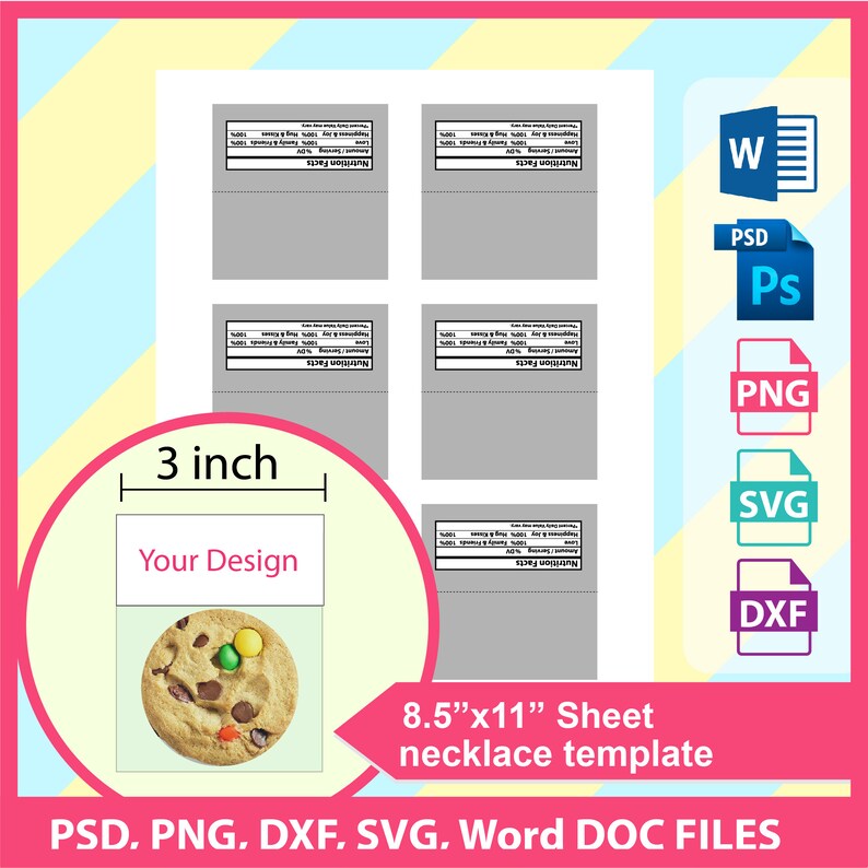 Treat Bag Topper Template