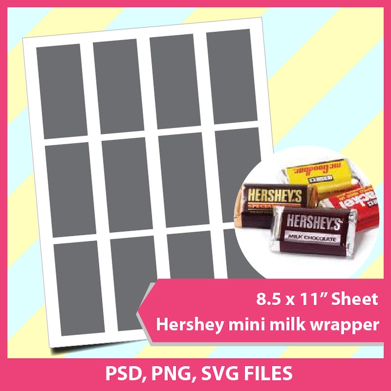 hershey bar wrapper template word