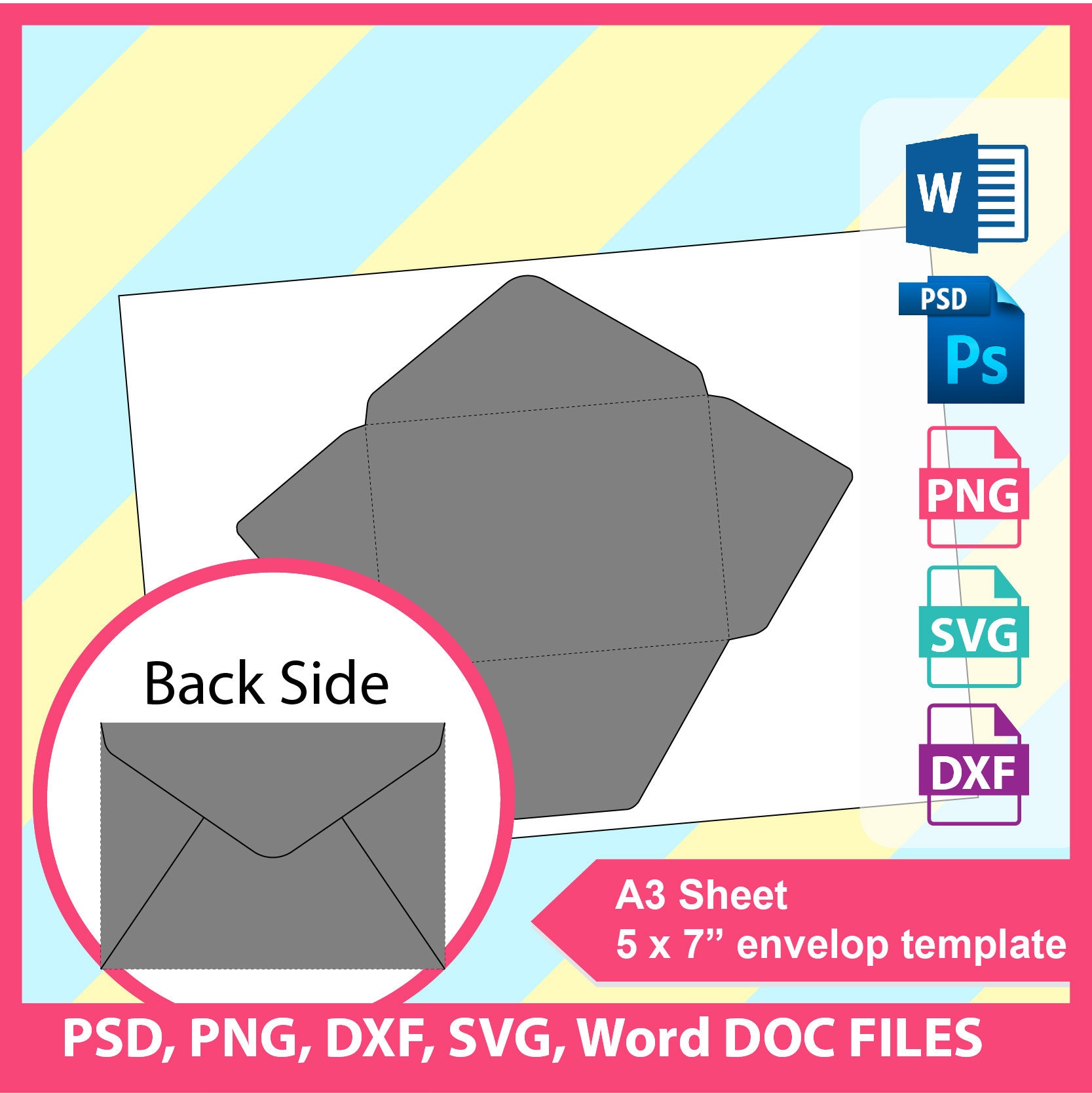 ms word envelope sizes