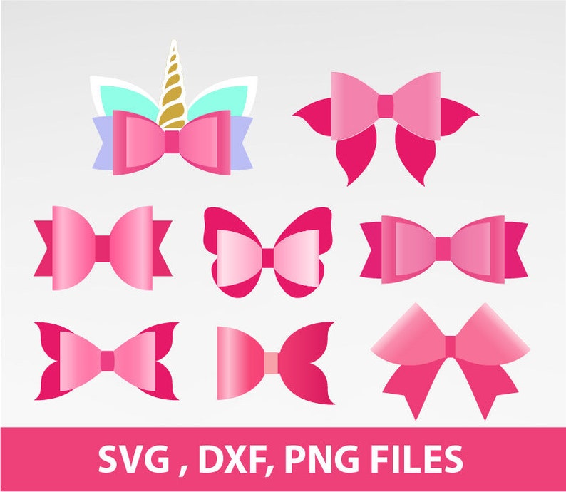 Download Bundle Butterfly Bow Svg Unicorn Bow Svg Bow SVG Template ...