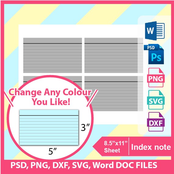 Index Sheet Template PDF Template