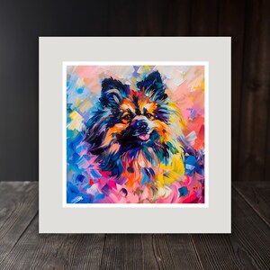 Keshond 10x10 Inch Framed Print - Perfect Decor for Dog Lovers!
