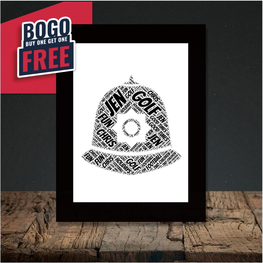 Personalised British Police Helmet Word Art Capture History in Style