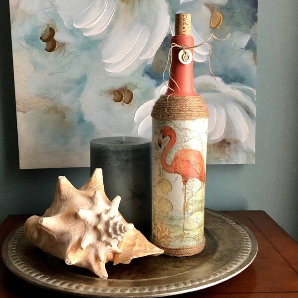 Painted Wine Bottles Etsy