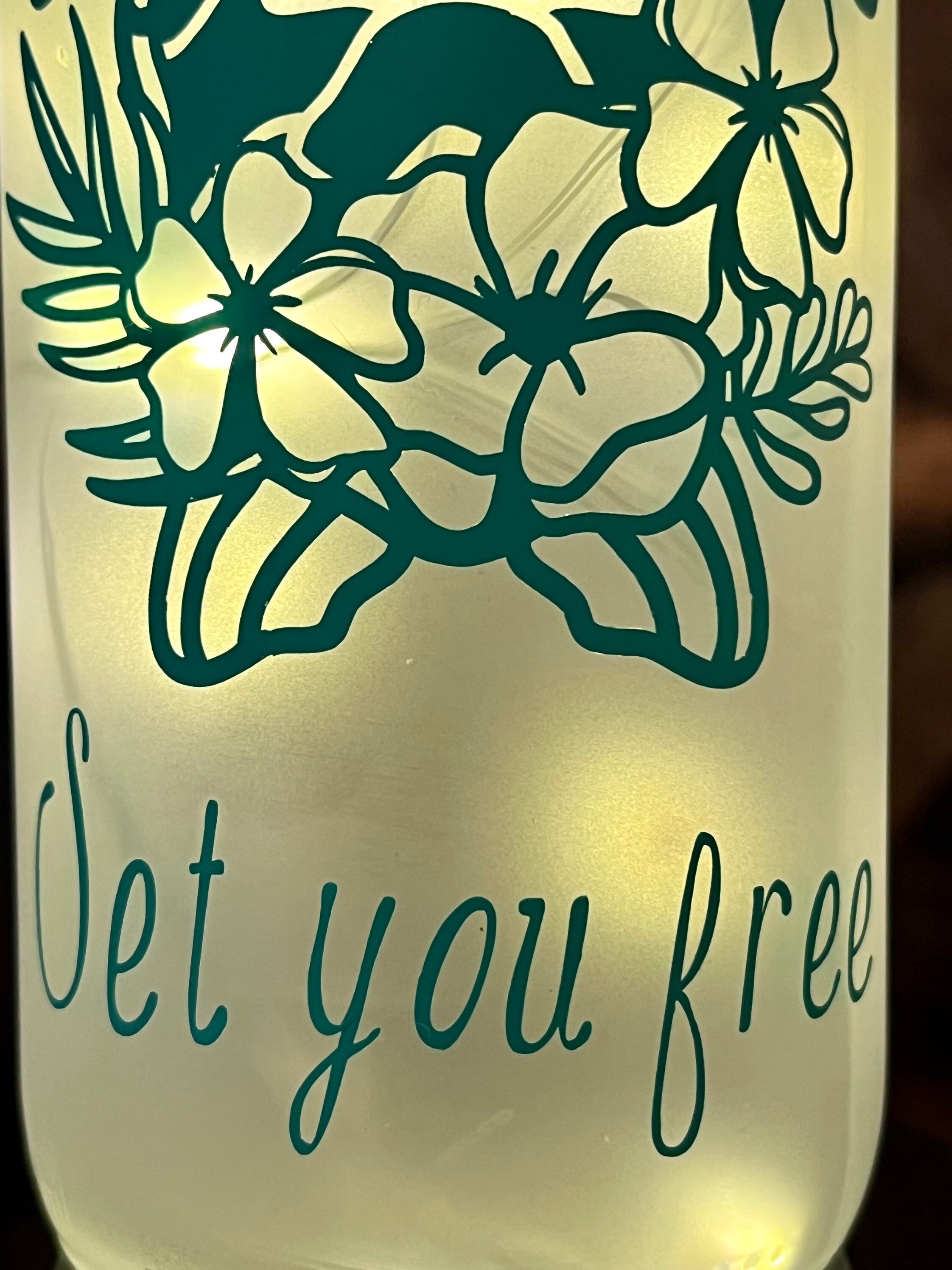 Beach Themed Decor/wine Bottle Light/shore House Decor/coastal Etsy