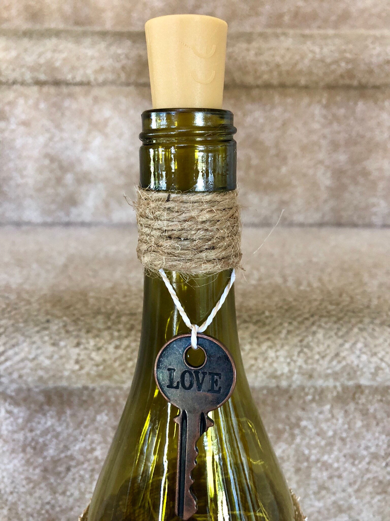 Rustic Wedding Decor / Wine Bottle Decor / LED Wine Bottle Etsy