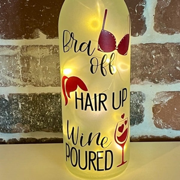 Wine Bottle Night Lights Etsy