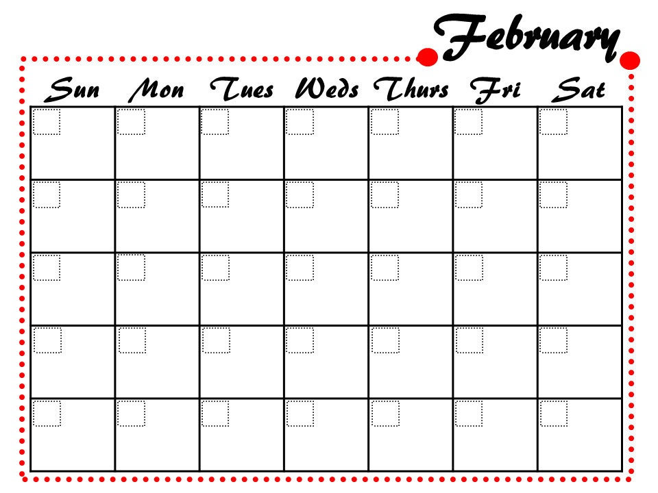 Calendar for Meal Planning Moms Calendar for Food Plan Undated ...