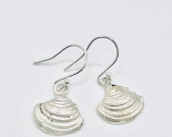 Bigbury shell dangly earings.
