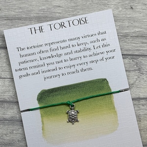 Regalo de tortuga, pulsera de deseos, pulsera de tortuga, regalo inspirador, regalo de animal espiritual, dije de tortuga, colgante de tortuga, regalo de tortuga como mascota