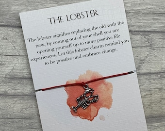Lobster Gift, Lobster charm, Lobster charm bracelet, Lobster totem, spirit animal, you're my lobster