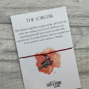 Lobster Gift, Lobster charm, Lobster charm bracelet, Lobster totem, spirit animal, you're my lobster